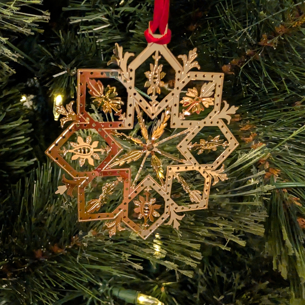 Baldwin Aspen Ice Flower Holiday Ornament